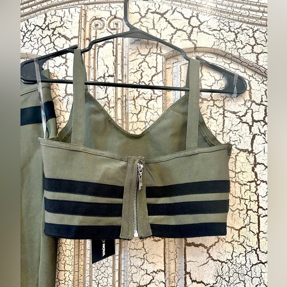 Fashion Nova Matching Olive Pants Set - Picture 15 of 16